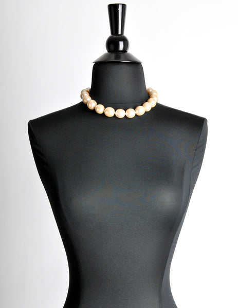Karl Lagerfeld Vintage Large Pearl Necklace