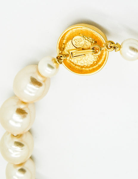 Karl Lagerfeld Vintage Large Pearl Necklace
