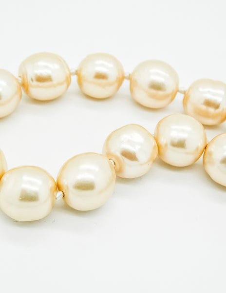 Karl Lagerfeld Vintage Large Pearl Necklace