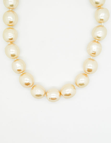 Karl Lagerfeld Vintage Large Pearl Necklace