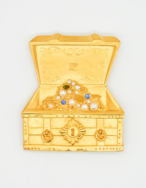 Karl Lagerfeld Vintage Treasure Chest Brooch
