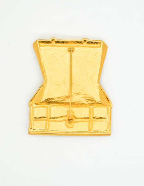 Karl Lagerfeld Vintage Treasure Chest Brooch