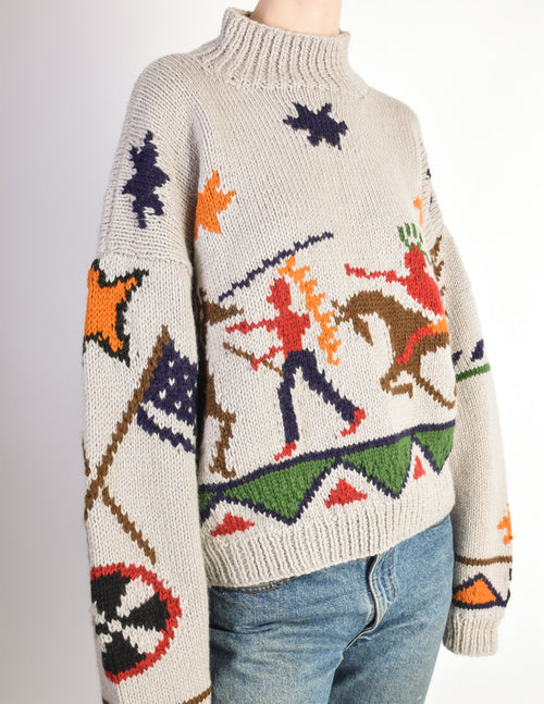 Katharine Hamnett Vintage Native American Knit Sweater