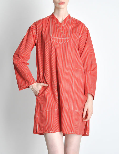 kenzo mini dress Kenzo Vintage Red Striped Mini Dress – Amarcord Vintage Fashion