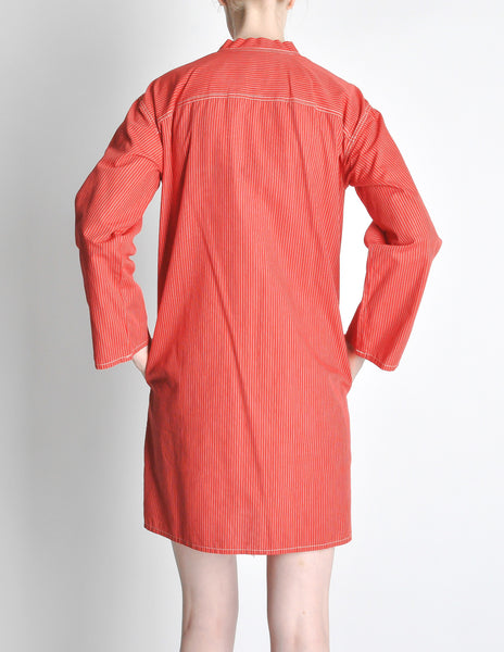 Kenzo Vintage Red Striped Mini Dress