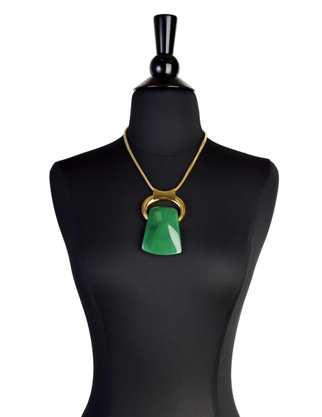 Lanvin Vintage 1970s Exceptional Modernist Interchangeable Pendant Necklace Set