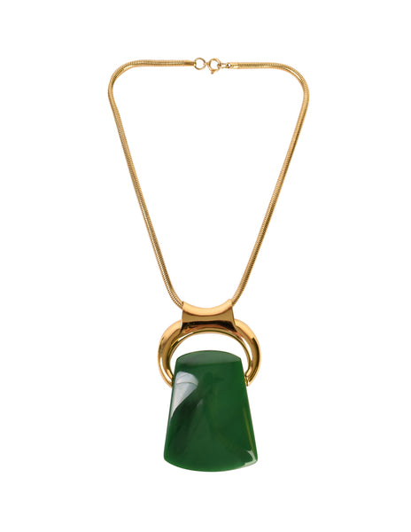 Lanvin Vintage 1970s Exceptional Modernist Interchangeable Pendant Necklace Set