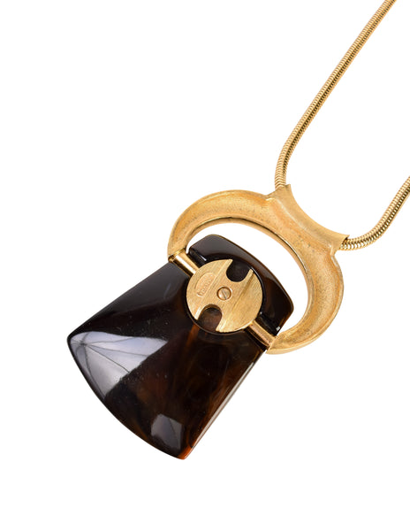 Lanvin Vintage 1970s Exceptional Modernist Interchangeable Pendant Necklace Set
