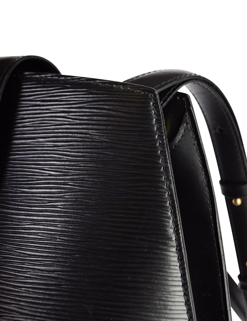 Louis Vuitton Vintage Cluny Black Epi Leather Bucket Shoulder Bag –  Amarcord Vintage Fashion