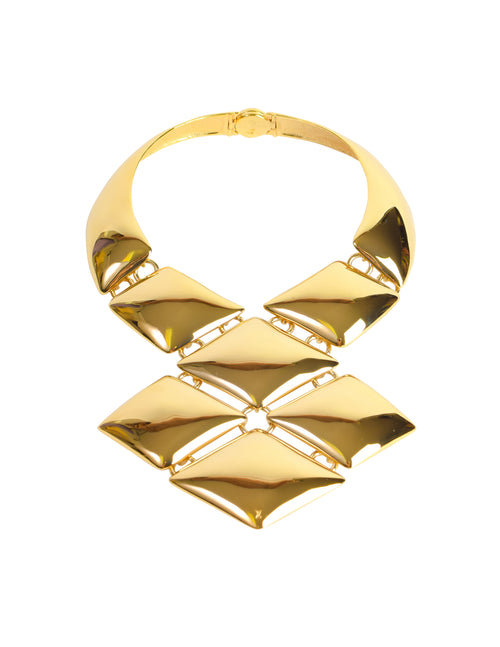 Louis Vuitton Vintage Gold Diamond Shaped Malletage Massive
