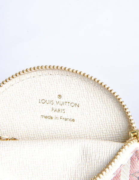Louis Vuitton Striped Monogram Coin Purse Wallet