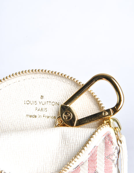 Louis Vuitton Striped Monogram Coin Purse Wallet