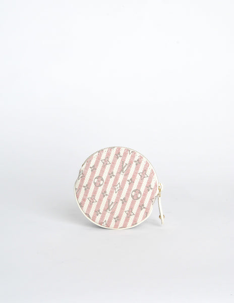 Louis Vuitton Striped Monogram Coin Purse Wallet