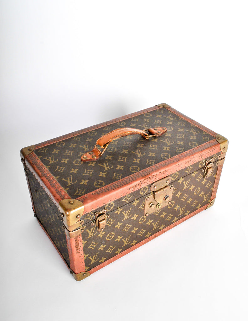 Vintage Louis Vuitton Beauty Case Train Case In Monogram