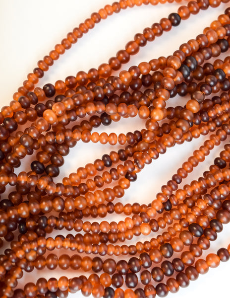 Gerda Lynggaard Monies Vintage Beaded Horn Multistrand Extra Long Necklace