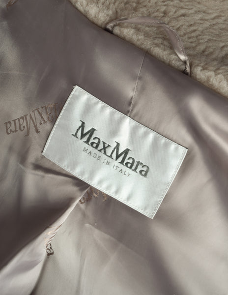 Max Mara Beige Teddy Bear Icon Coat