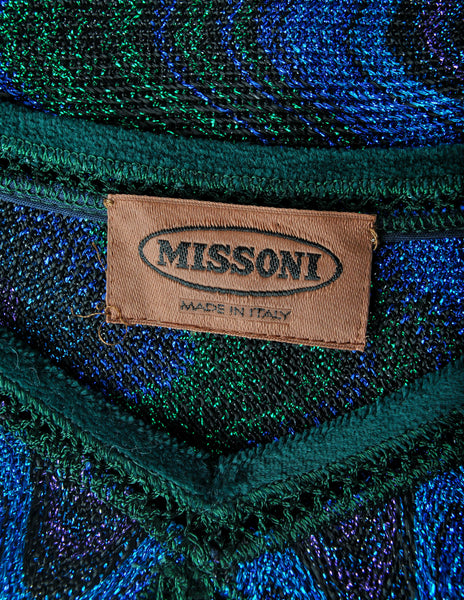Missoni Vintage Colorful Metallic Maxi Dress - Amarcord Vintage Fashion
 - 9