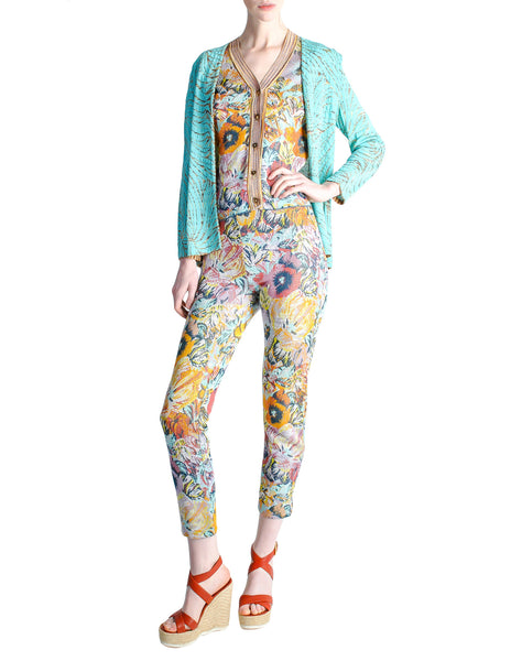 Missoni Vintage Floral Knit Three Piece Set