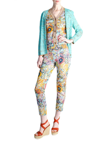 Missoni Vintage Floral Knit Three Piece Set - Amarcord Vintage Fashion
 - 1