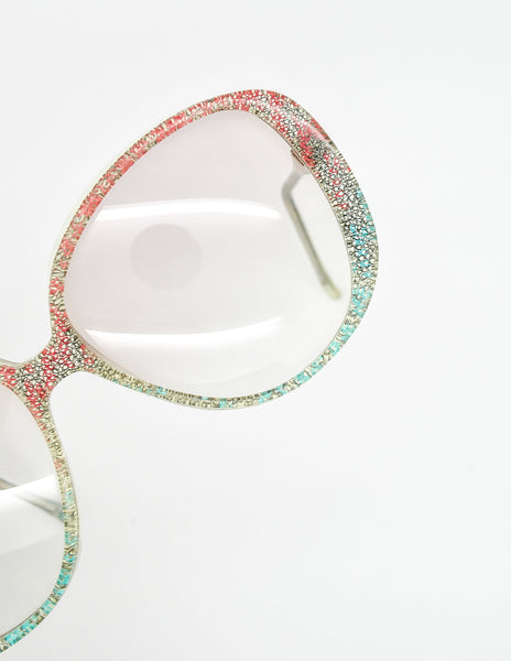 Missoni Vintage Pastel Lace Sunglasses