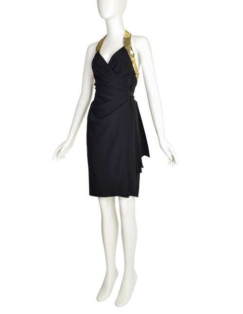 Moschino Couture Vintage 1994 Iconic Peace Sign Black and Gold Anniver Amarcord Vintage Fashion Moschino Couture Vintage 1994 Iconic Peace Sign Black and Gold Anniver Amarcord Vintage Fashion