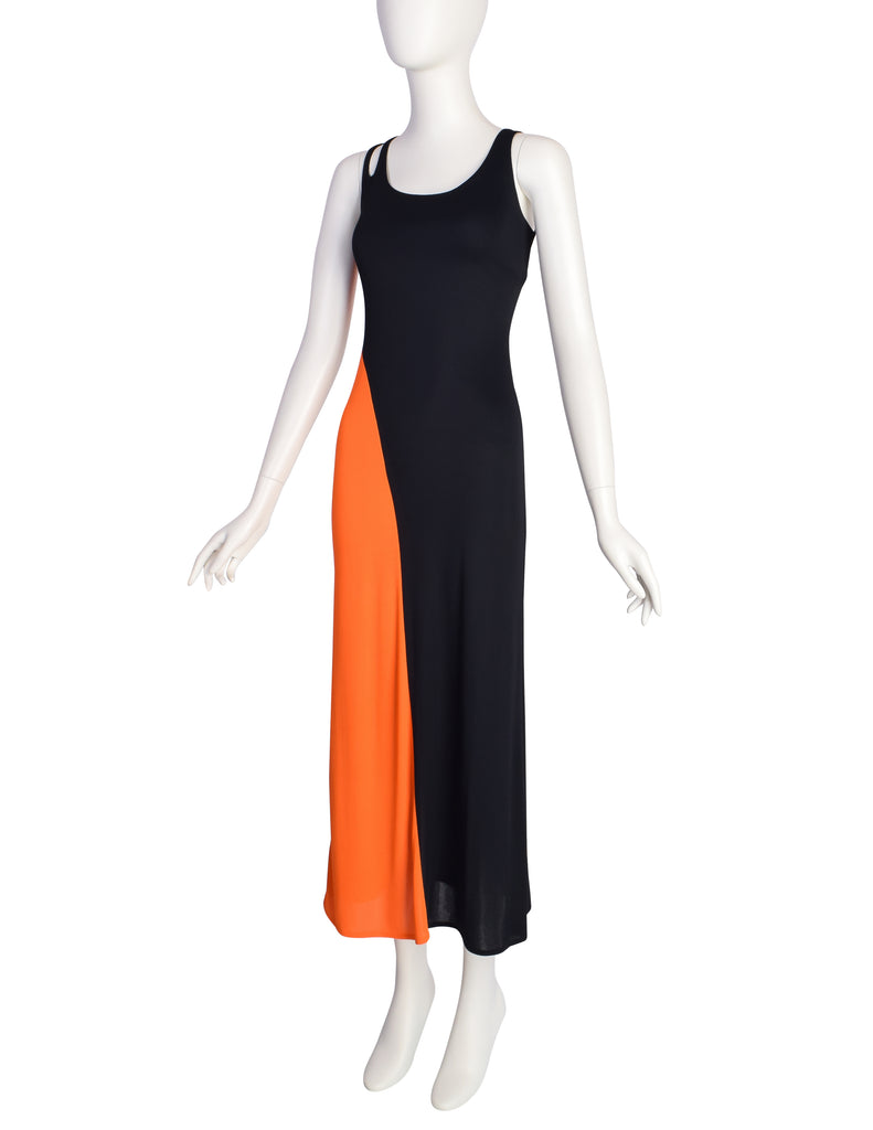 moschino orange dress Graphic Print Mini Dress