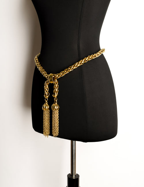 Braided cheap gold belt