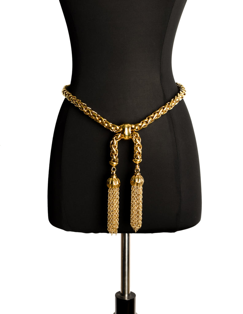 【希少】vintage MOSCHINO モスキーノ チェーンベルト　ゴールド MOSCHINO - 【希少】vintage MOSCHINO モスキーノ チェーン