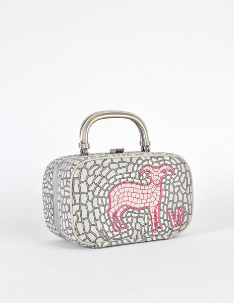 Mr. Dino Vintage Capricorn Astrological Horoscope Handbag