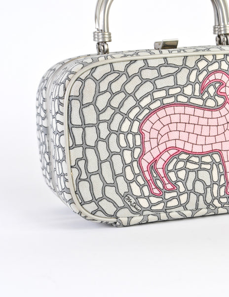 Mr. Dino Vintage Capricorn Astrological Horoscope Handbag