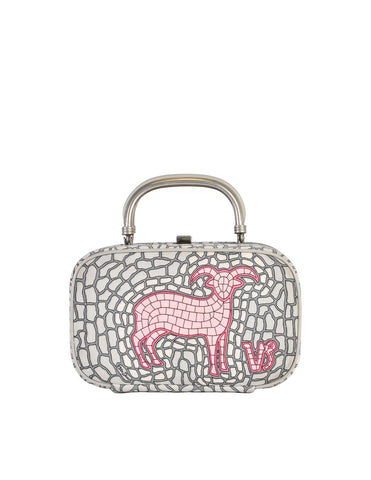 Mr. Dino Vintage Capricorn Astrological Horoscope Handbag - Amarcord Vintage Fashion
 - 1