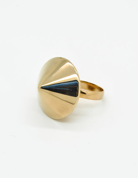 Napier Vintage Gold Conic Spike Ring