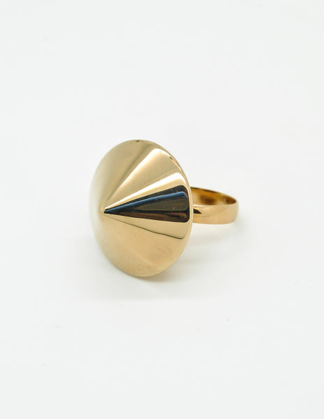 Napier Vintage Gold Conic Spike Ring