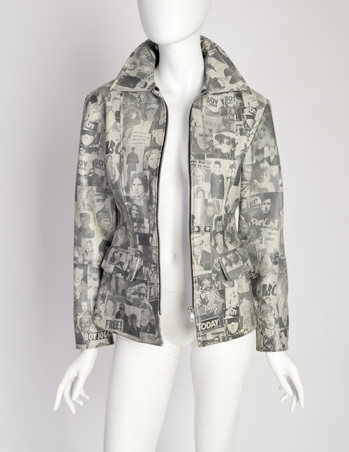 White vinyl jacket hotsell