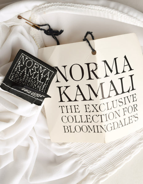Norma Kamali Vintage White Palazzo Jumpsuit