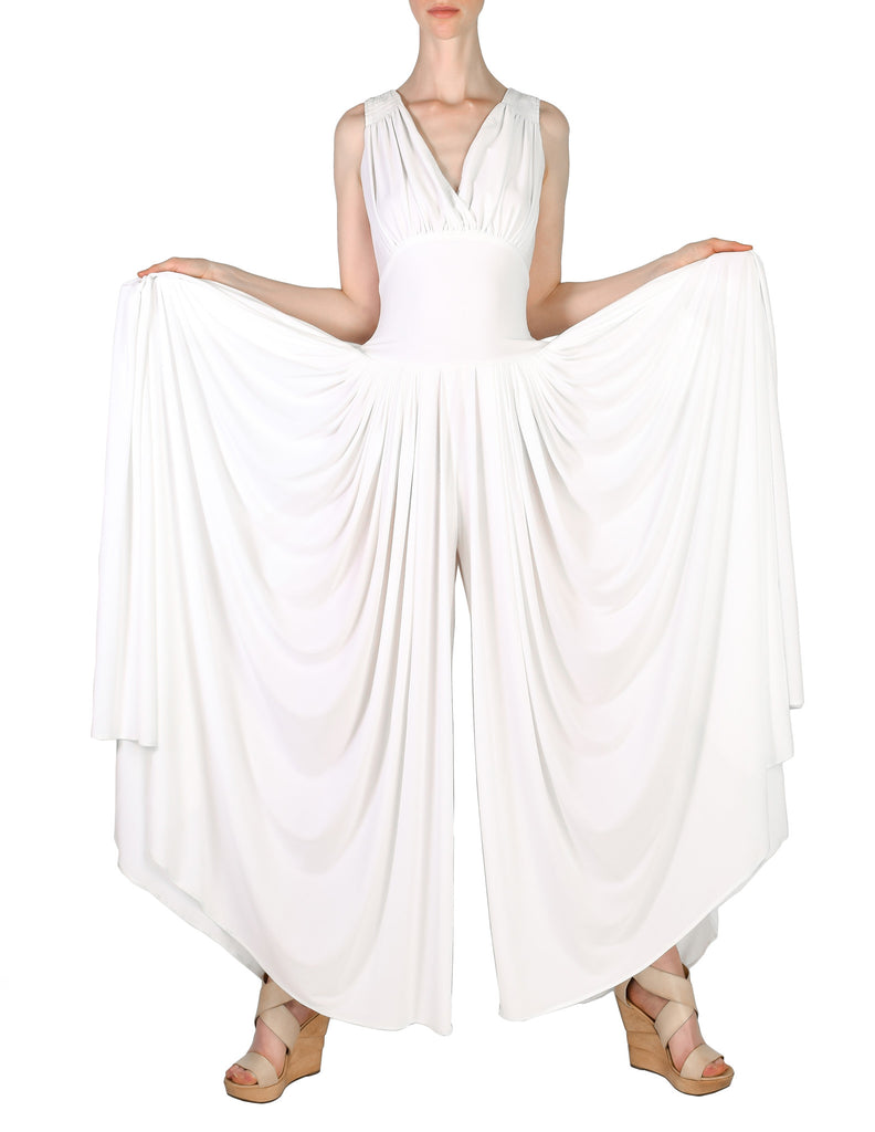 Norma kamali white jumpsuit clearance