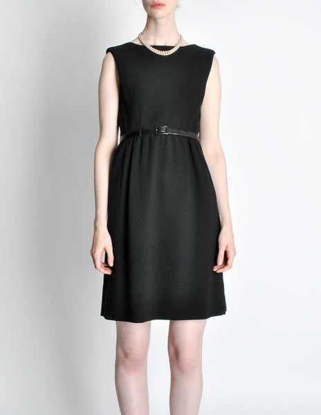 Norman Norell Vintage 1960s Little Black Dress