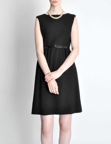 Norman Norell Vintage 1960s Little Black Dress