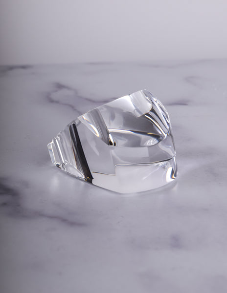 Patricia von Musulin Vintage Massive 'Overpass' Sculptural Architectural Lucite Cocktail Ring