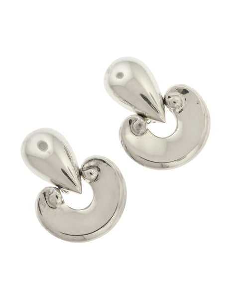 Patricia von Musulin Vintage Iconic 'Etruscan' Sterling Silver Door Knocker Earrings