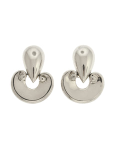 Patricia von Musulin Vintage Iconic 'Etruscan' Sterling Silver Door Knocker Earrings