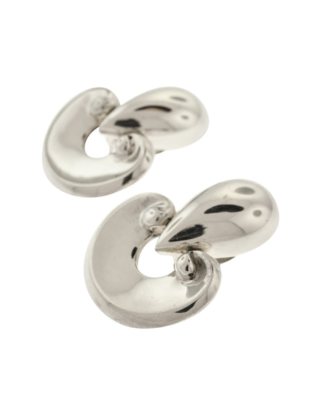 Patricia von Musulin Vintage Iconic 'Etruscan' Sterling Silver Door Knocker Earrings