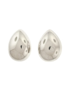 Patricia von Musulin Vintage Massive Oversized Sterling Silver Three Dimensional Teardrop Earrings