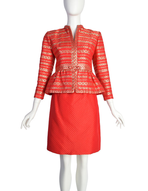 Gold clearance quilted skirt