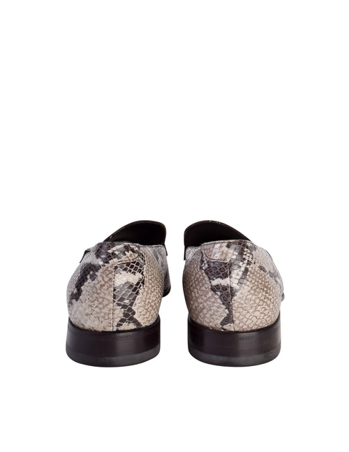 Prada Vintage Mens Roccia Python Snakeskin Square Toe Loafer  display picture 2