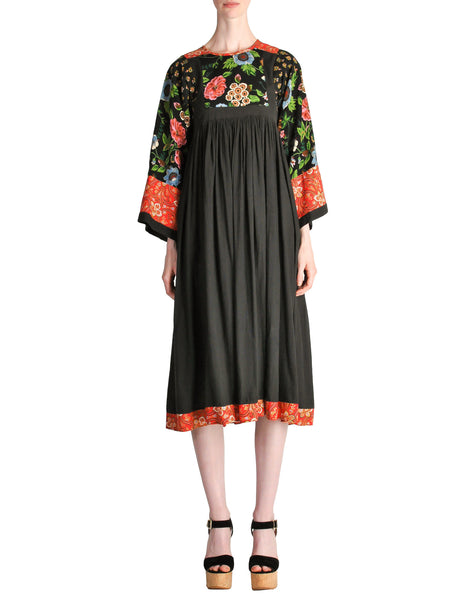 Pret-A-Porter Vintage Floral & Paisley Patchwork Dress