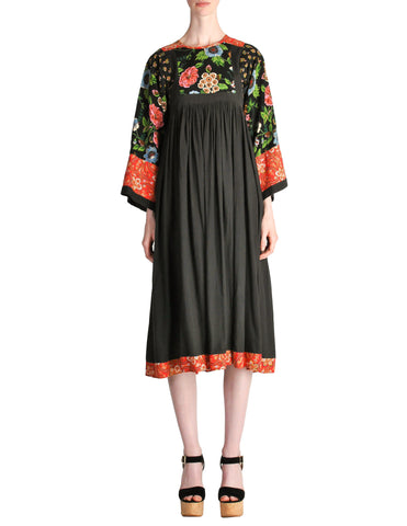 Pret-A-Porter Vintage Floral & Paisley Patchwork Dress