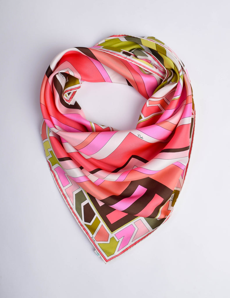 EMILIO PUCCI Printed silk scarf · VERGLE