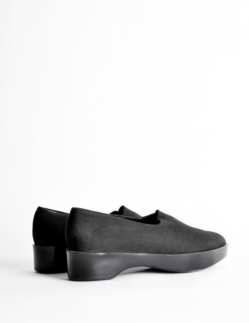 Robert Clergerie Vintage Black Stretch Platform Slip On Shoes Amarcord Vintage Fashion