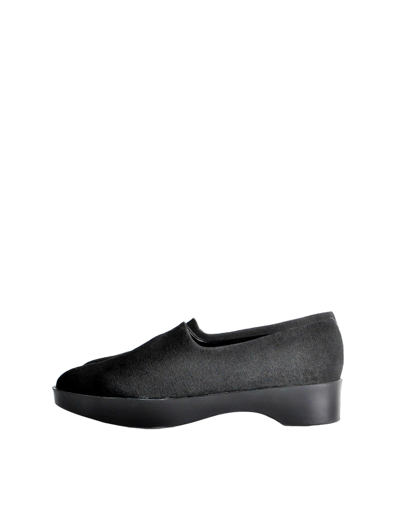 Robert Clergerie Vintage Black Stretch Platform Slip On